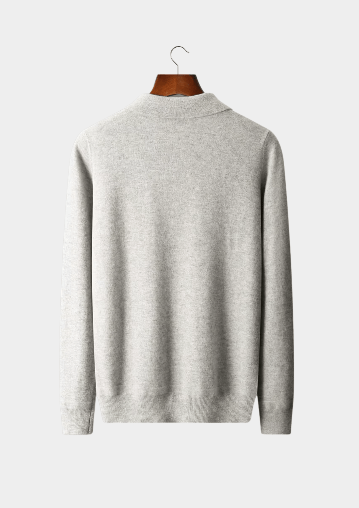 PURE EXTRA - FINE MERINO WOOL HALF ZIP POLO - Derada