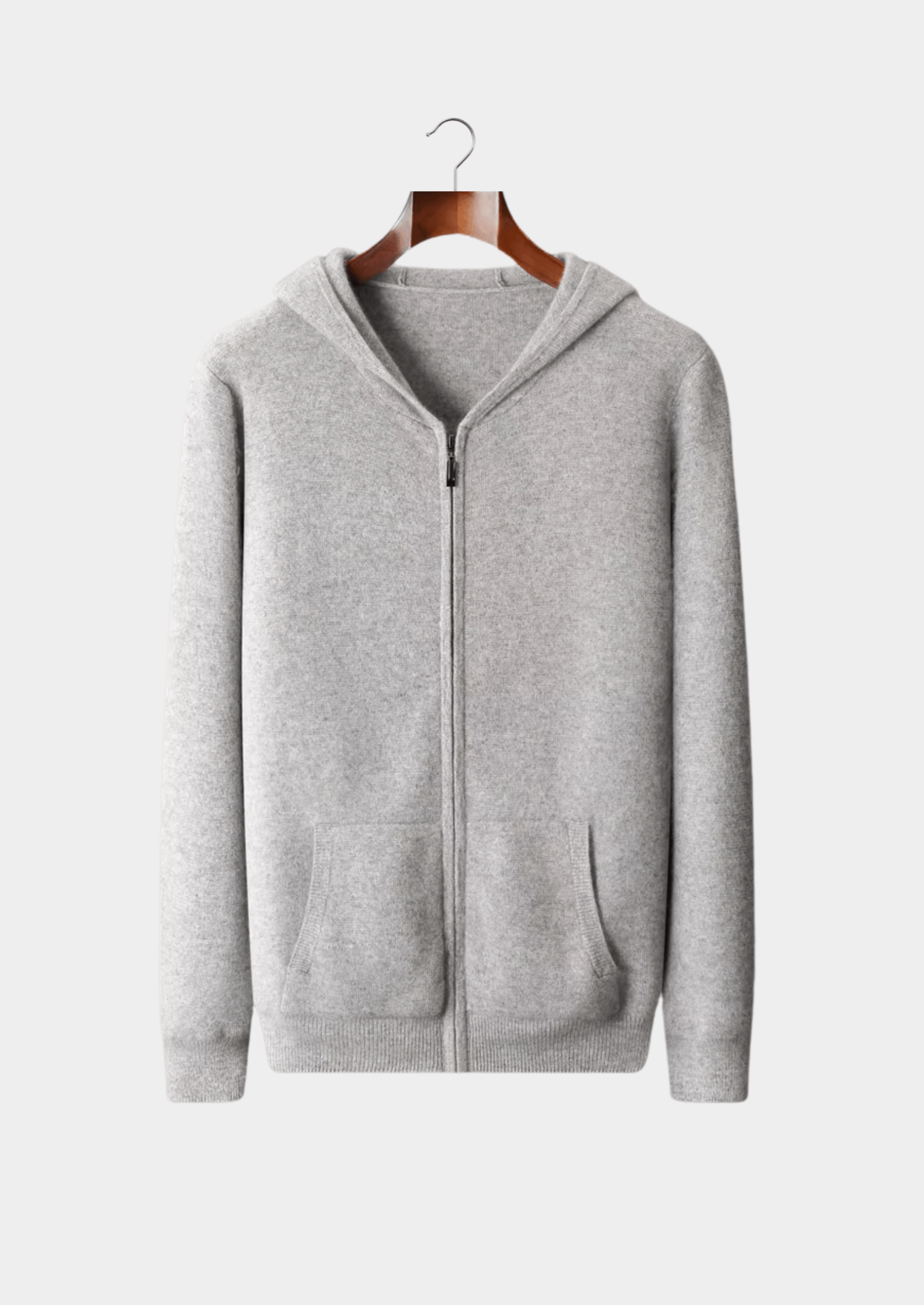 PURE EXTRA - FINE MERINO WOOL ZIPPER HOODIE - Derada