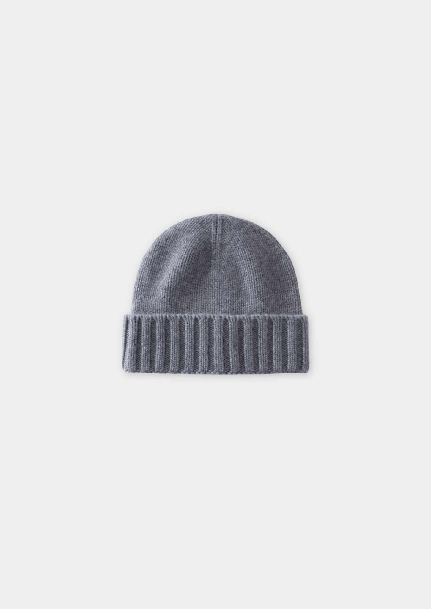 LIGHT GRAY CASHMERE WINTERTIME BEANIE - Derada