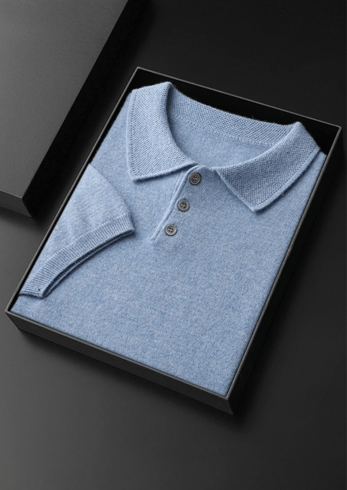 PREMIUM CASHMERE CLASSIC POLO SHIRT - Derada