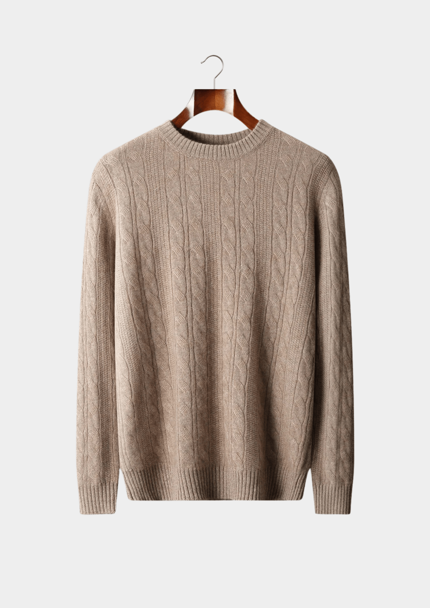 PURE EXTRA - FINE MERINO WOOL CABLE CREWNECK - Derada