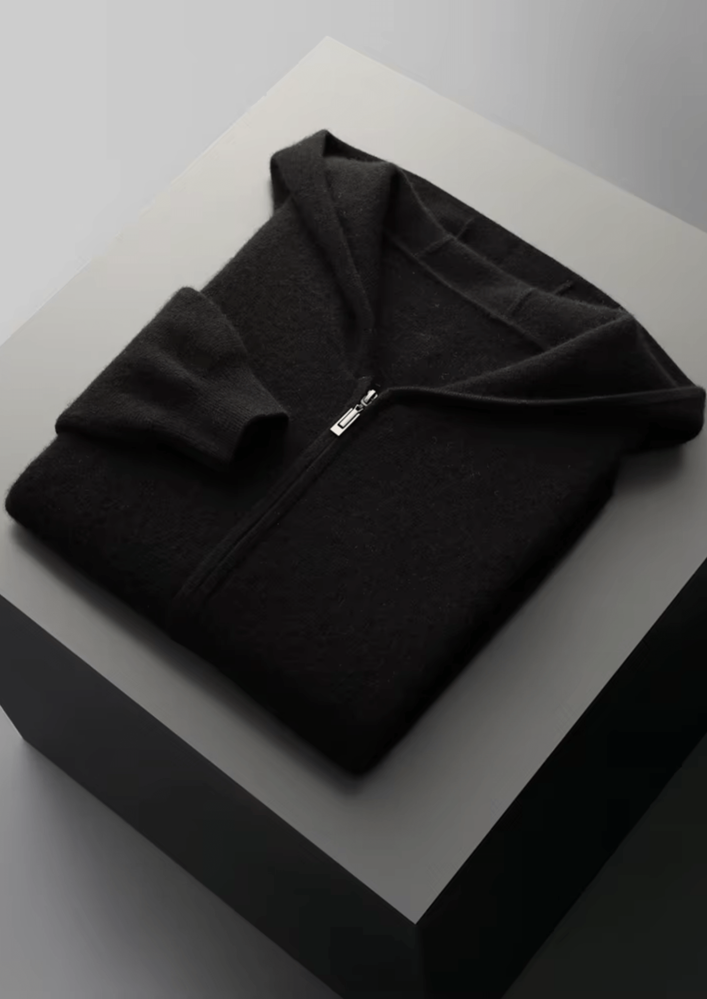 PURE EXTRA - FINE MERINO WOOL ZIPPER HOODIE - Derada